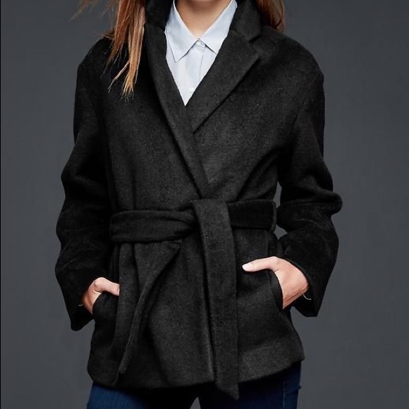 Gap | Wool-blend Wrap Coat - Picture 2 of 10